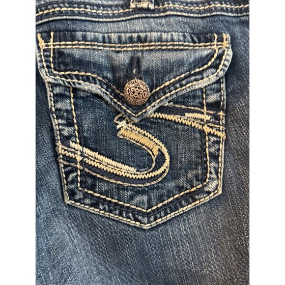 Silver Jeans Co Suki Surplus Womens W31 L32 Bootcut Denim Blue - Picture 6 of 8